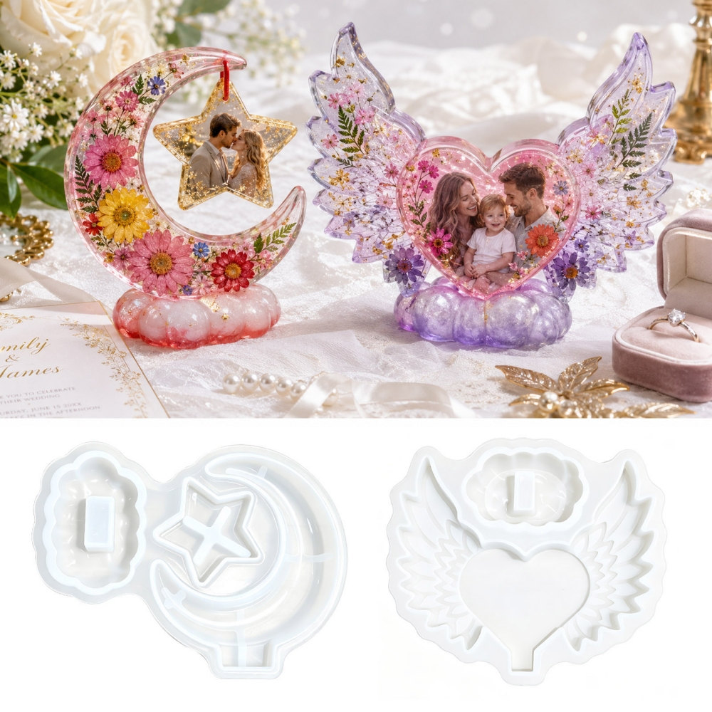S0308 Heart Shaped Photo Frame - огляд і ціна Resin Art Epoxy