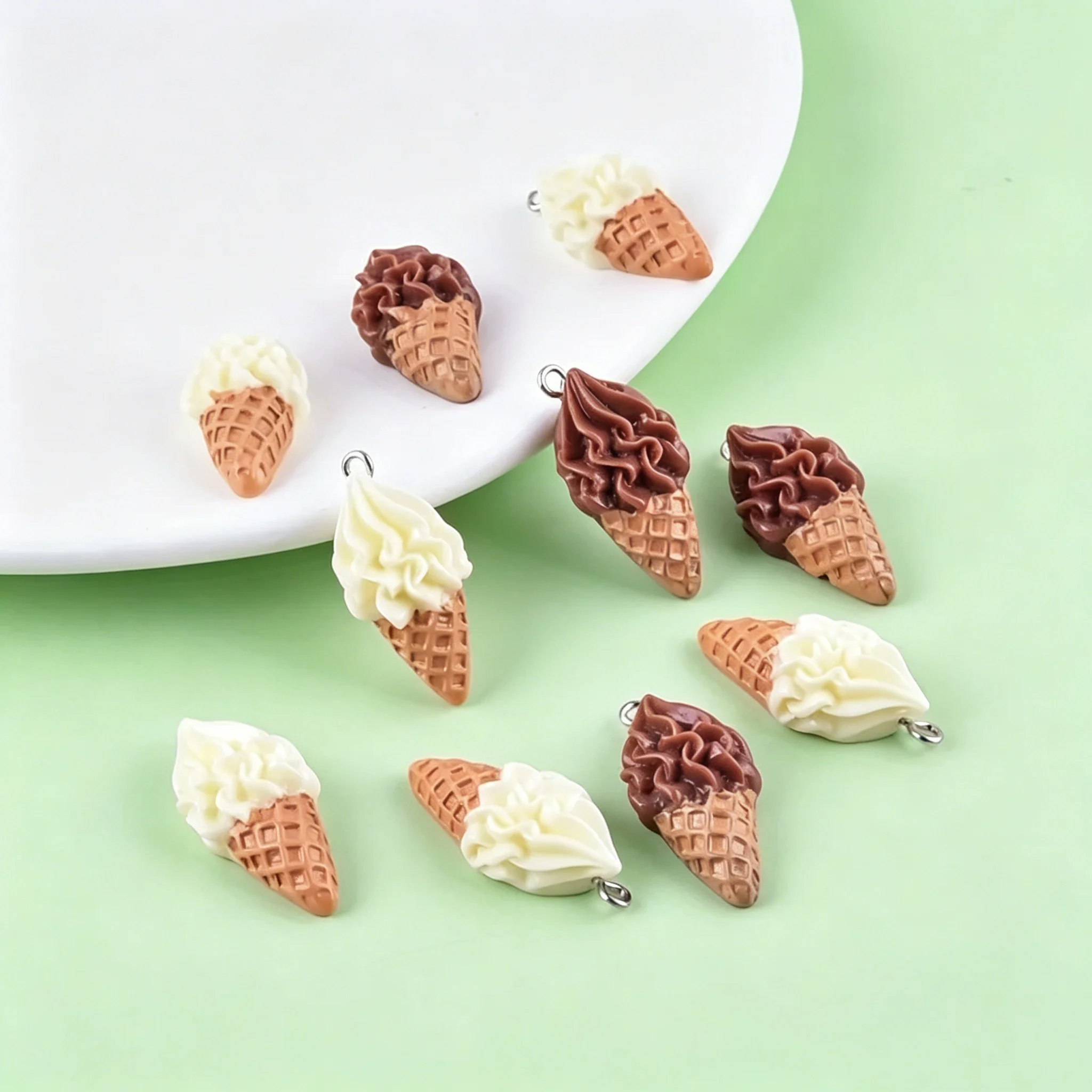10Pcs Bulk Cute Ice Cream Resi - огляд і ціна Resin Art Jewelry Kit