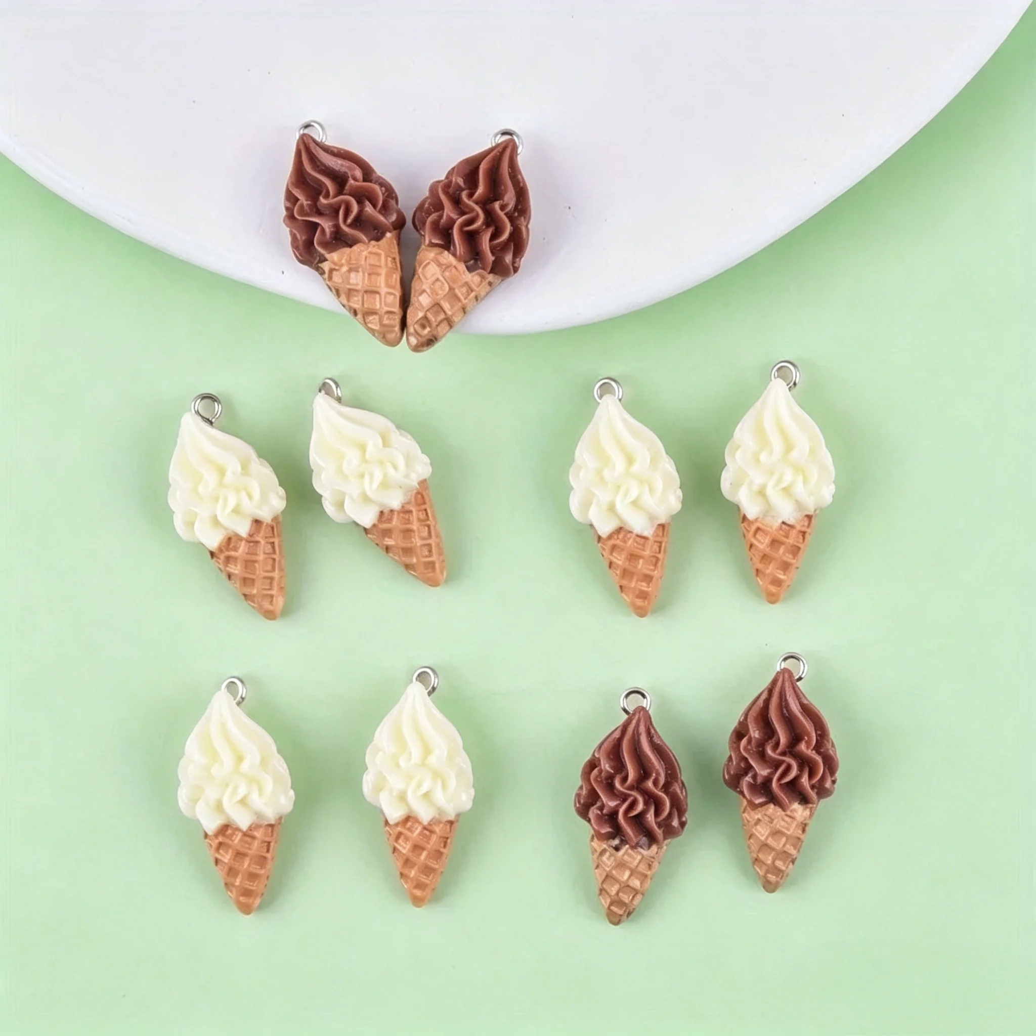 10Pcs Bulk Cute Ice Cream Resi - огляд і ціна Resin Art Jewelry Kit