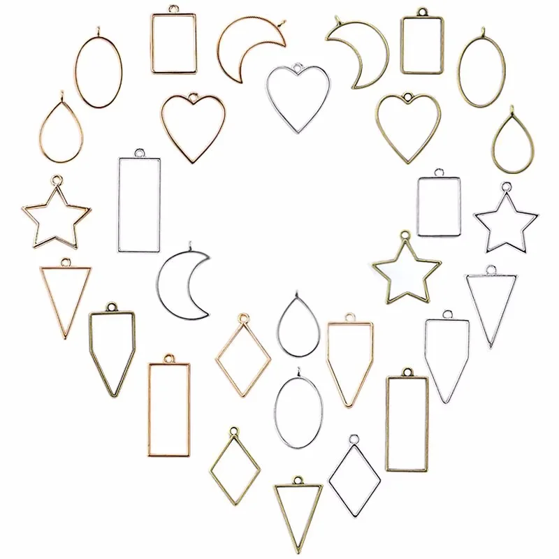 Open Bezel Pendants for Resin  - огляд і ціна Bezels Pendant Resin