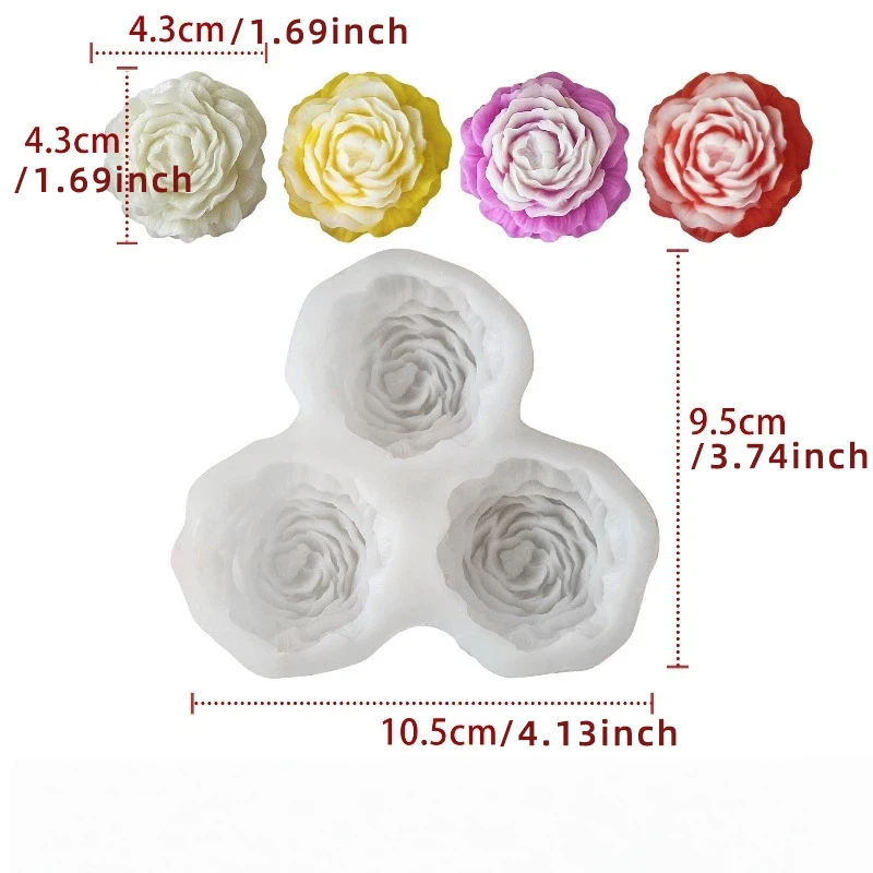 Peony Flower Candle Silicone M - огляд і ціна Resin Art Kit With Molds